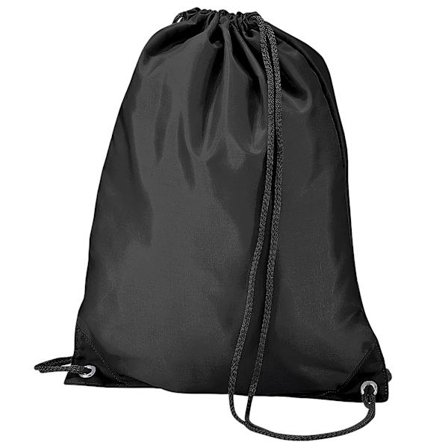 BagBase Budget Vattentålig Sport Gymväska med Dragsko (11 Black-FD19-