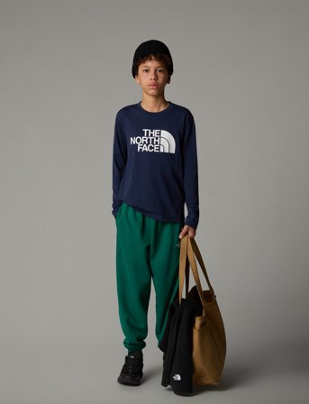 The North Face Teen Easy Ls Tee - Navy - 115-119