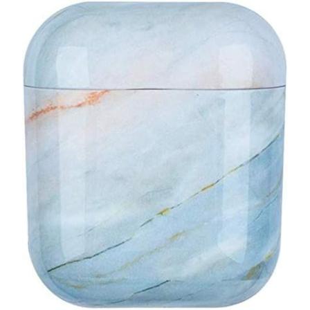 Airpods 1 och 2, kompatibel med marmor skyddande väska modell mjuk PC silikon hållbar stöttålig stötfångare skal Defender, marmor storlek-