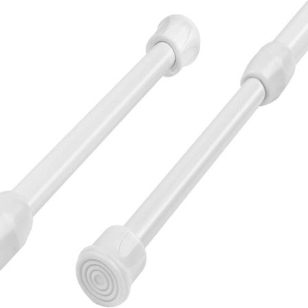 Udtrækkelig gardinstang, 2 stk. 30-50 cm skridsikker borefri stang til gardiner