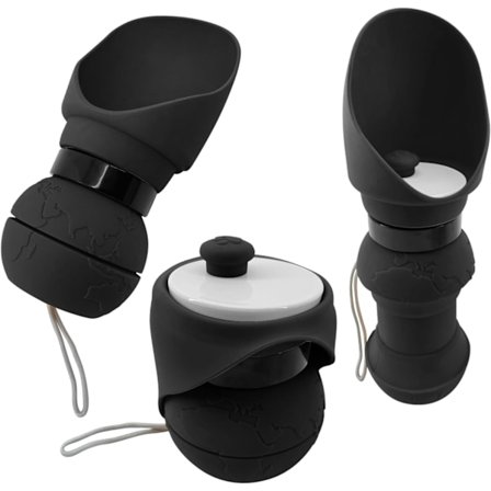 Silikone Vandflaske til Hund, Sammenklappelig Kop, 560 ml, Egnet til Hunde, Katte og Andre Husdyr