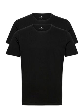 Double Pack Crew Neck T-Shirt T-shirts Short-sleeved Musta Tom Tailor