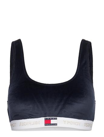 Bralette Velour Blue Tommy Hilfiger