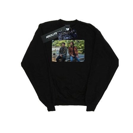 Supernatural Dam/Kvinnor Impala Brothers Sweatshirt XXL Svart