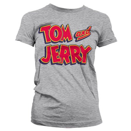Tom & Jerry Logo Dame T-shirt XL