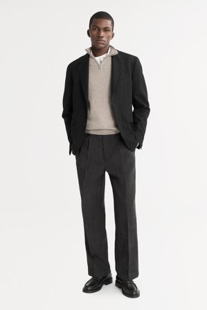 Soft Goat - Men's Half Zip - Kashmirtröja herr - XXL - Greige