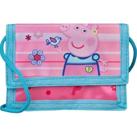 Ztr Plånbok Wallet 13x10cm Peppa Pig Greta Gris Rosa/ljusblå Blo