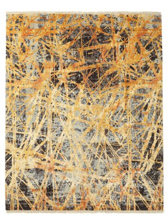 Abstrait Grand Contemporary Design Tapis 245X303 Laine
