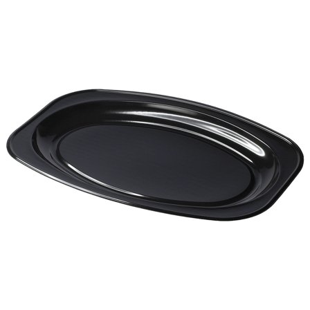 Ovale Serveringsfade Sort 32x24 cm 5-pak