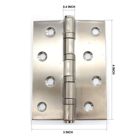 Hardware Zw-hig001 Dørhængsel 4x3 Tommer 2 Pak Rustfrit Stål 304, Perfekt Til Tung Dør