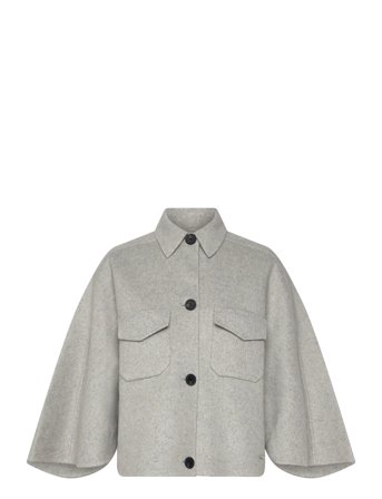 Dante6-Blinx Double Face Wool Cape Jacket Grey Dante6