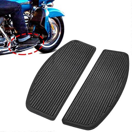 Fremre Gummi Rider Innlegg Fotbrett Gulvbord Fotpinne Fotstøttepute Med Kompatibel Harley Touring Softail Road King Electra Glide 1986