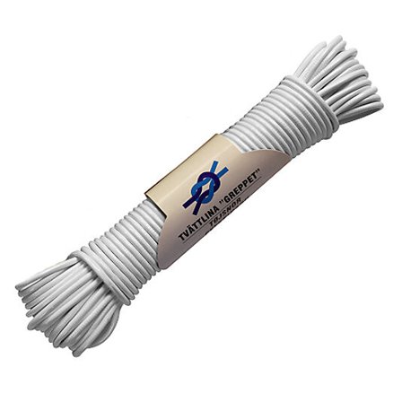 POLY-PRODUKTER TØRKESNOR RIFLET HVIT 20M