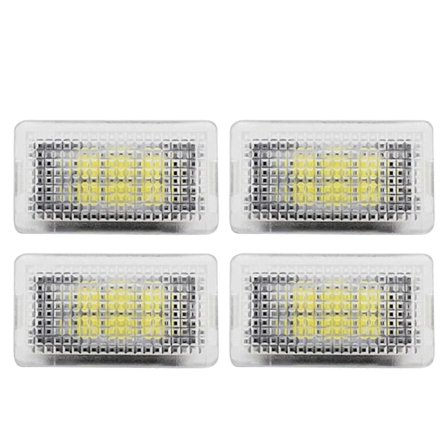 Tesla Model 3/Y/S/X Ultra-Lysende Interiør LED-Belysningssett - Bagasjeromslys, Dørlys (4 stk/sett) - 6000k