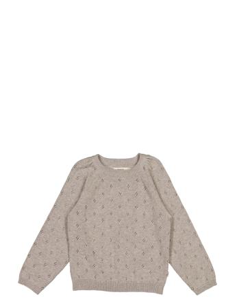 Knit Pullover Mira Villapaita Harmaa Wheat