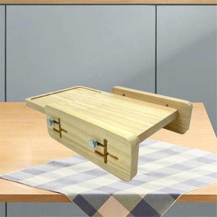 Brødskjærer i tre med C b-brett - Kompakt, glatt brødskjærer for surdeig, kaker og toast