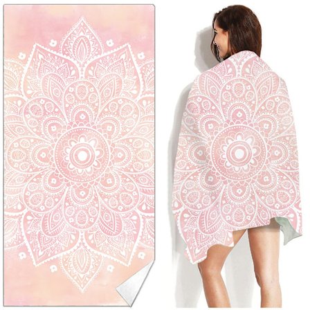 Boho Mandala Surf Poncho Mikrofiber Badehåndklæde Tørremåtte Ups Strandhåndklæder Dækker Kvinder Hurtig Strand Strandhåndklæder Voksen