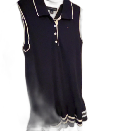 Marinblå ärmlös klänning Tommy Hilfiger