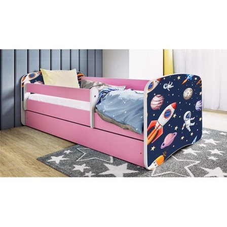 Kocot Kids Barnsäng - Babydreams Rosa - Cosmos 180x80 Cm - Litenleker