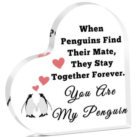 Gave til par, akrylplakett, jubileumsgaver, bursdagsgave til kjæreste, akrylplakett for par 15x15cm