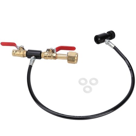 CO2 Cylinder Påfyllningsadapter med 61cm Slang för Soda Fyllning W21.814 Gänga