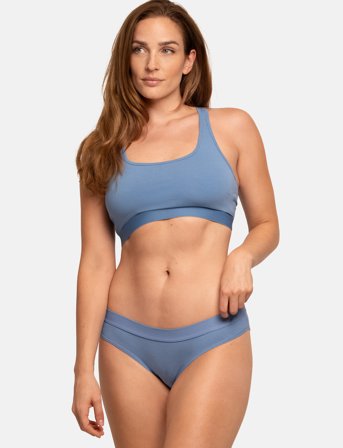 Danish Endurance Women's Organic Cotton Bralette - Multi/patterned - S