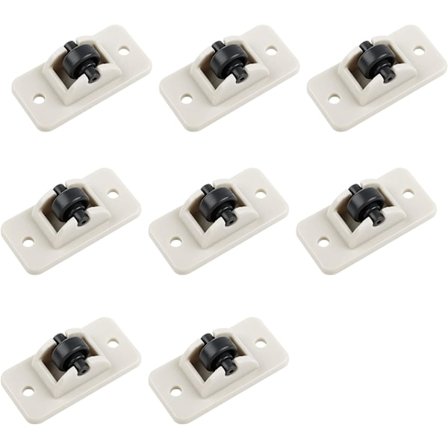 Självhäftande hjul Kraftfulla små hjul Mini plast hjul för att flytta möbler DIY leksakslåda tyglåda förvaringsbehållare Icke-svängbara hjul, 8