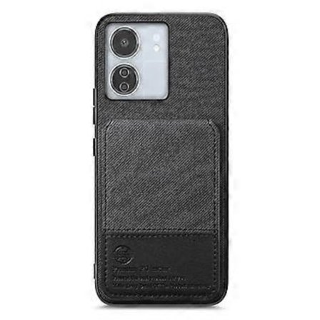 Til Xiaomi Redmi 13C 4G Etui Stoftekstur Læder+PC+TPU RFID-blokerende Telefoncover med Kortholder