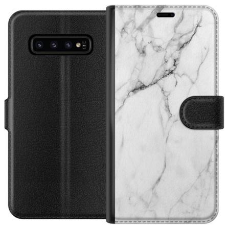 Samsung Galaxy S10 Tegnebogsetui Marmor