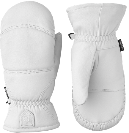 Hestra Leather Box Mitt Offwhite - Tumvantar