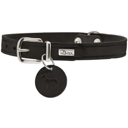 Hunter - Dog Collar Aalborg Black Small/Medium - Hund - Halsbånd - ZOO.no