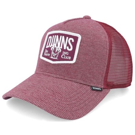 Djinns - Röd trucker Keps - Hft Dnc Wafflemelange Wine A-Frame Trucker @ Hatstore
