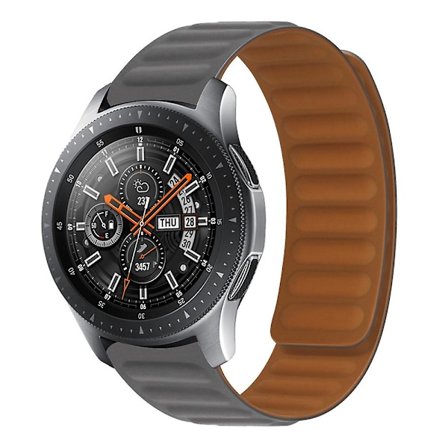 Grå Grå Silikon Magnetisk Rem kompatibel med Huawei Watch Gt 3 46mm