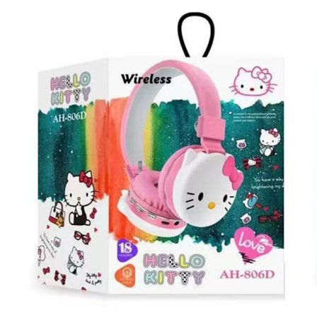 Söt Bluetooth Hörlurar Trådlösa Headset Anime Cartoon Stereo Headset