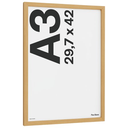 Pen Store Ramme i eg 29,7x42 cm A3