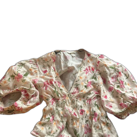 Blommig kortklänning från H&M XS