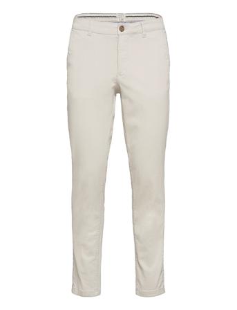 Slhstraight-Newparis Flex Pants W Chinos Bukser Grå Selected Homme