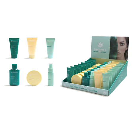 Biodamore reseset 6-pack – praktiska miniprodukter för hud och