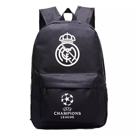Real Madrid skoletaske, rygsæk med stor kapacitet til teenagere, velegnet til udendørs cykling.