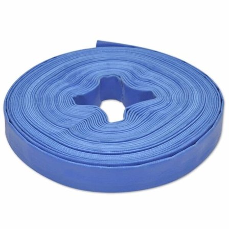 vidaXL 25 m 1" PVC platt vattenslang