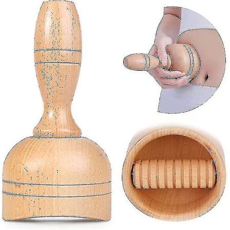 Håndholdt træ svensk med rulle træ terapi massage S lymfedrænage massageapparat kropsskulpturværktøj til Maderoterapia Colombiana, Anti-c