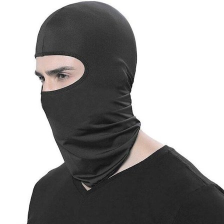 2-pakning - Ansiktsmaske / Skimaske / Rånarluva - Balaclava Svart one size