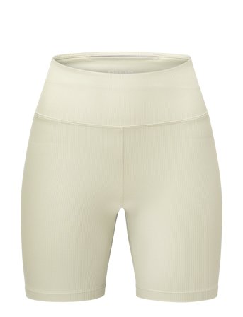 Ribbed R Bike Hw Tights Beige Röhnisch