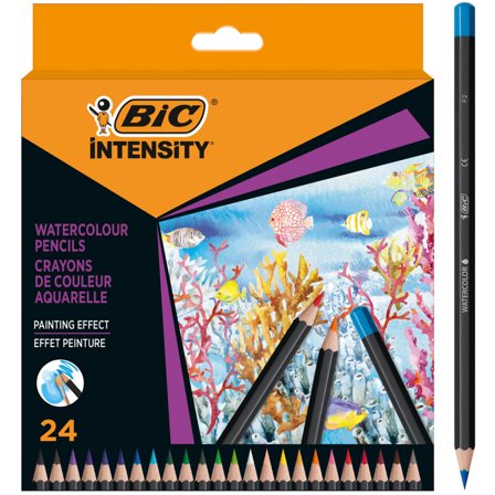 BIC Akvarellblyanter Intensity 24 stk