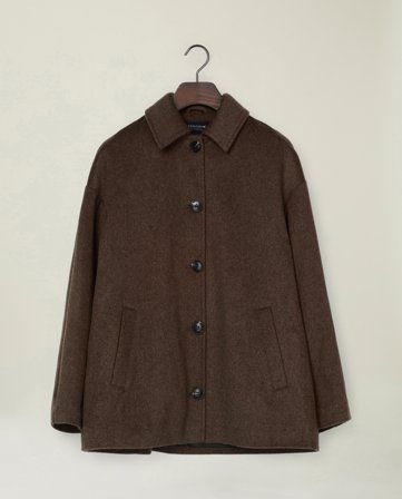 Lexington Jakke i kashmirblanding, mørkebrune