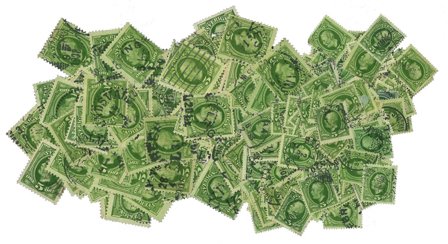 Sverige - Pose med 1000 stemplede mærker enten AFA 19B eller 32