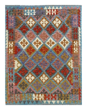 Hand Woven Kilim Afghan Old Style Rug 151X202 Wool Small