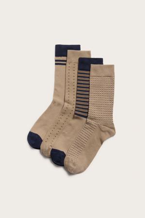 4 paria sukkia | Beige | Miehet | Kappahl