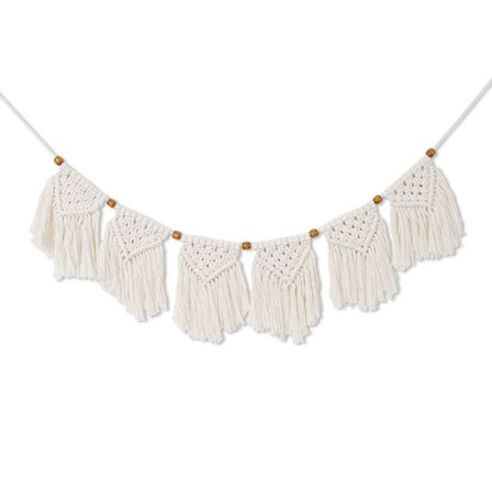 1 kpl Makramee seinävaate, tyylikäs moderni kudottu seinätekstiili, käsintehty koti