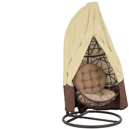 Vanntett Svingestoltrekk Utendørs Med Glidelås 115x190cm (Svart) (3-h) Light Brown